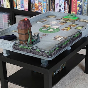Mesa de juego modular configurable StageTop con temática de Cthulhu para Dungeons 'n Dragons, juegos de rol, rompecabezas, juegos de mesa, guerra, cartas y más. Regalo.