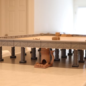 StageTop. 4' X 6', Tema Tavern. Mesa de jogo portátil modular, DnD, RPG, quebra-cabeças, tabuleiro, jogos de guerra, jogos de cartas e muito mais. Presente