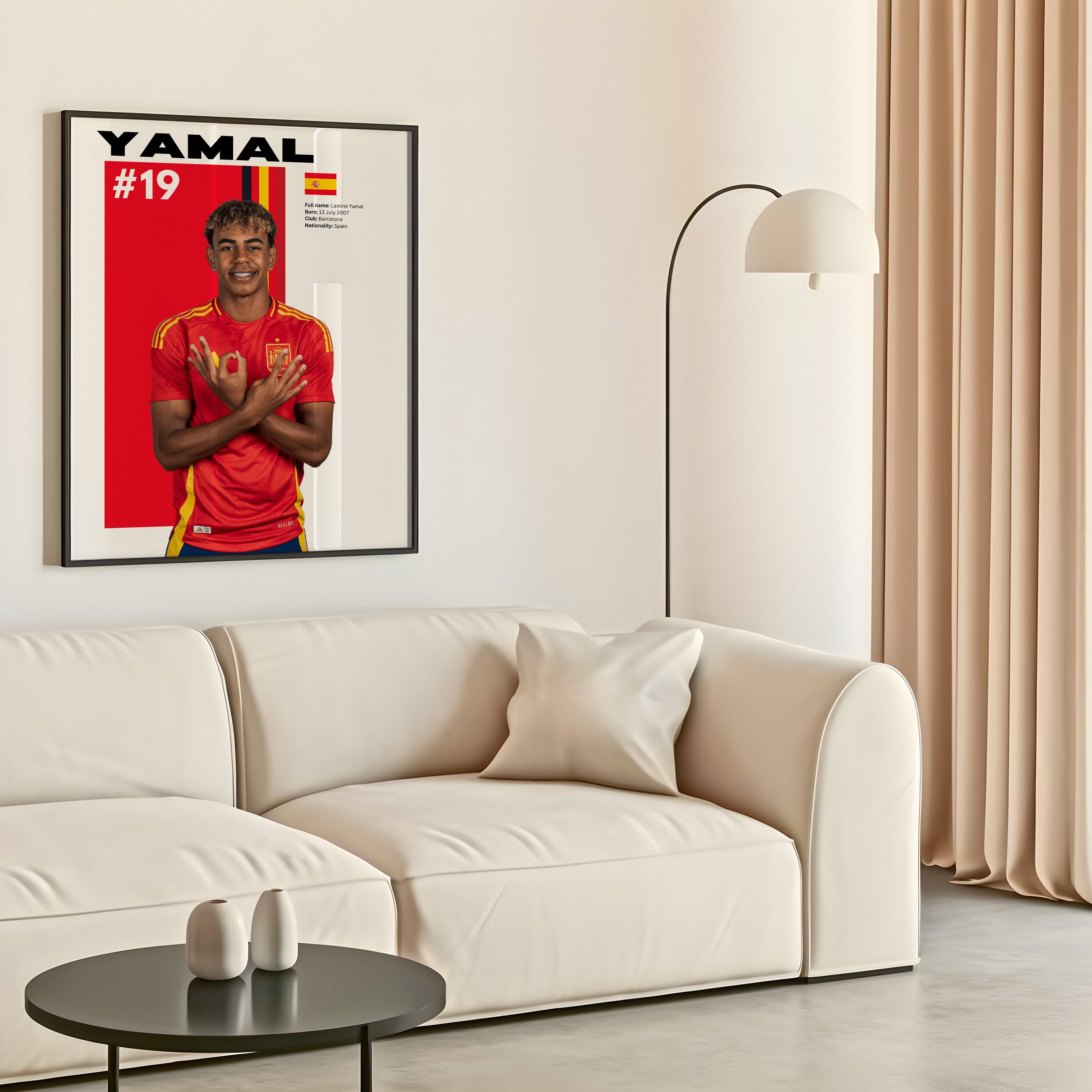 Photo Signée Lamine Yamal - Espagne - 7x5, Imprimée, Super Cadeau