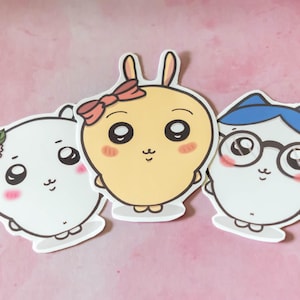 Chiikawa Sticker | Cute, Chiikawa, Usagi, Hachiware, Sticker Set, Stickers, Kawaii, Fanart, Matte Stickers, Aesthetic, Manga, Anime, Chibi