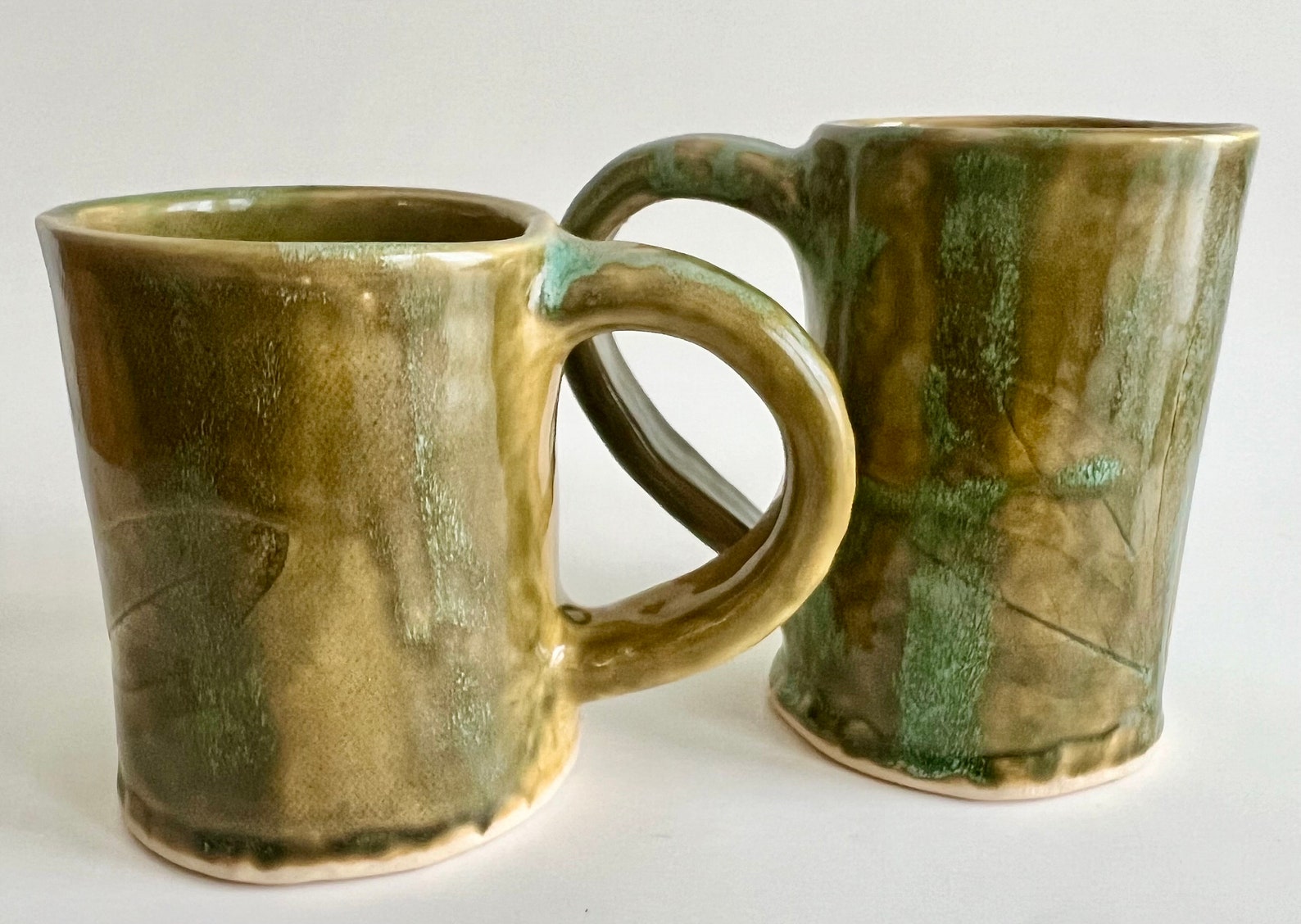 Hand Built Knot Mug in Sage I