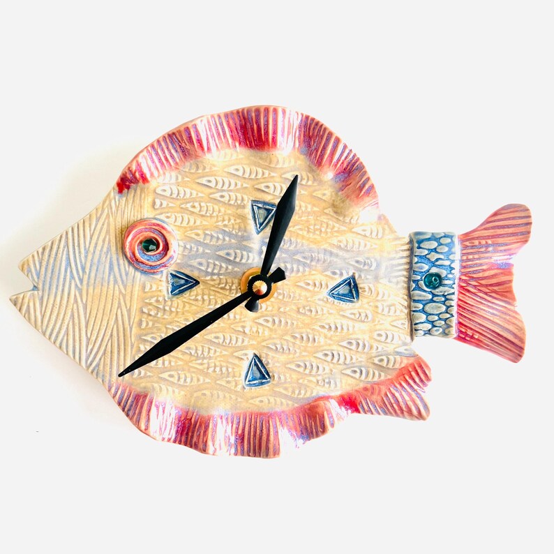Made to Order Fish Wall Clock: Handmade Nautical Time, Whimsical ...