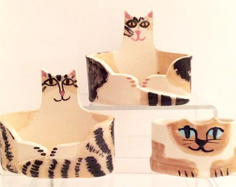 Custom Business card Holder made to order for cat lover- send a picture Personalized