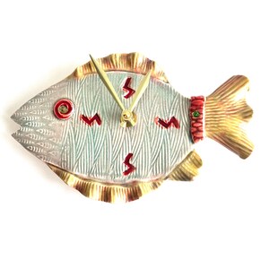 Made to Order Fish Wall Clock: Handmade Nautical Time, Whimsical ...