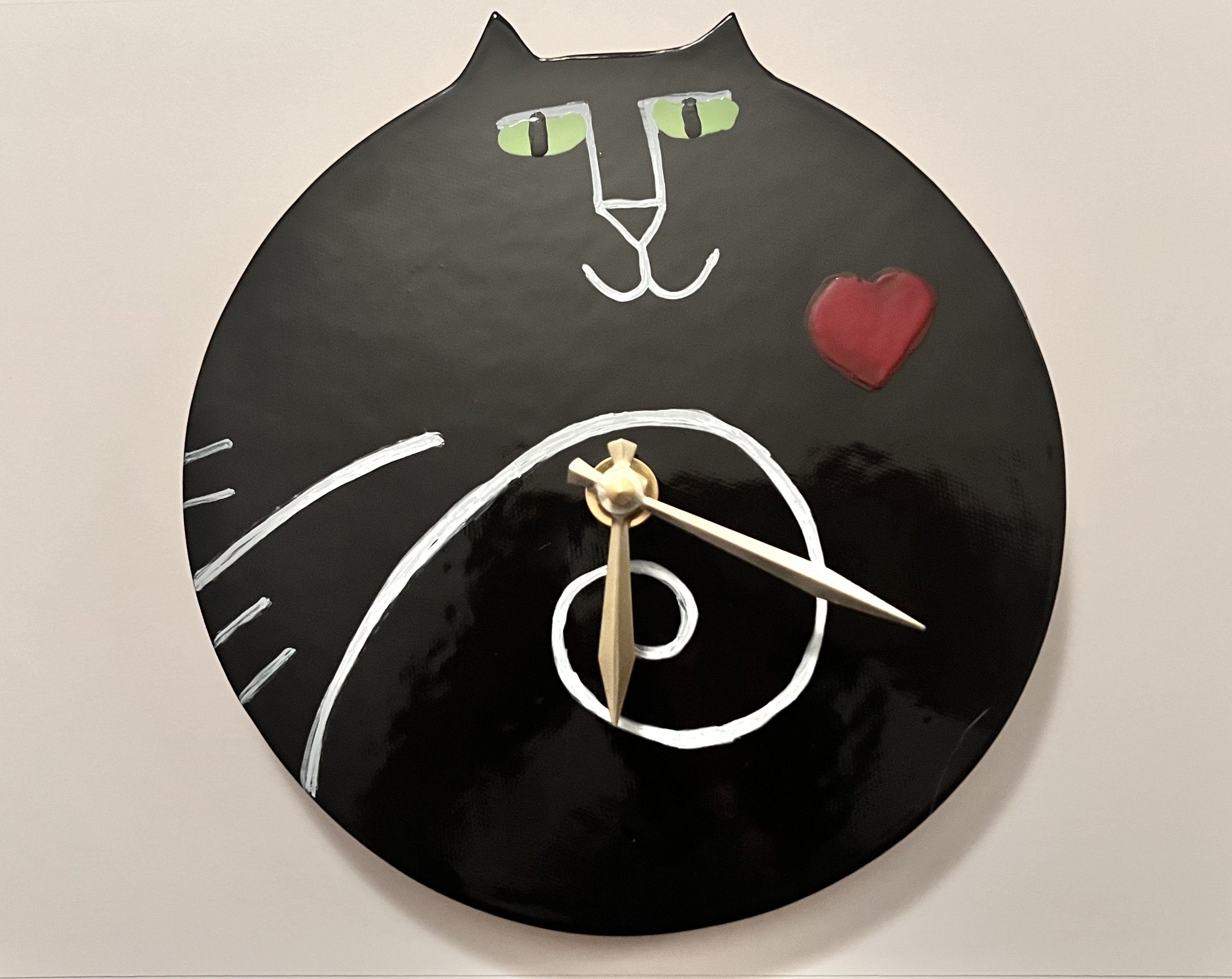 Asian 2024 cat clock