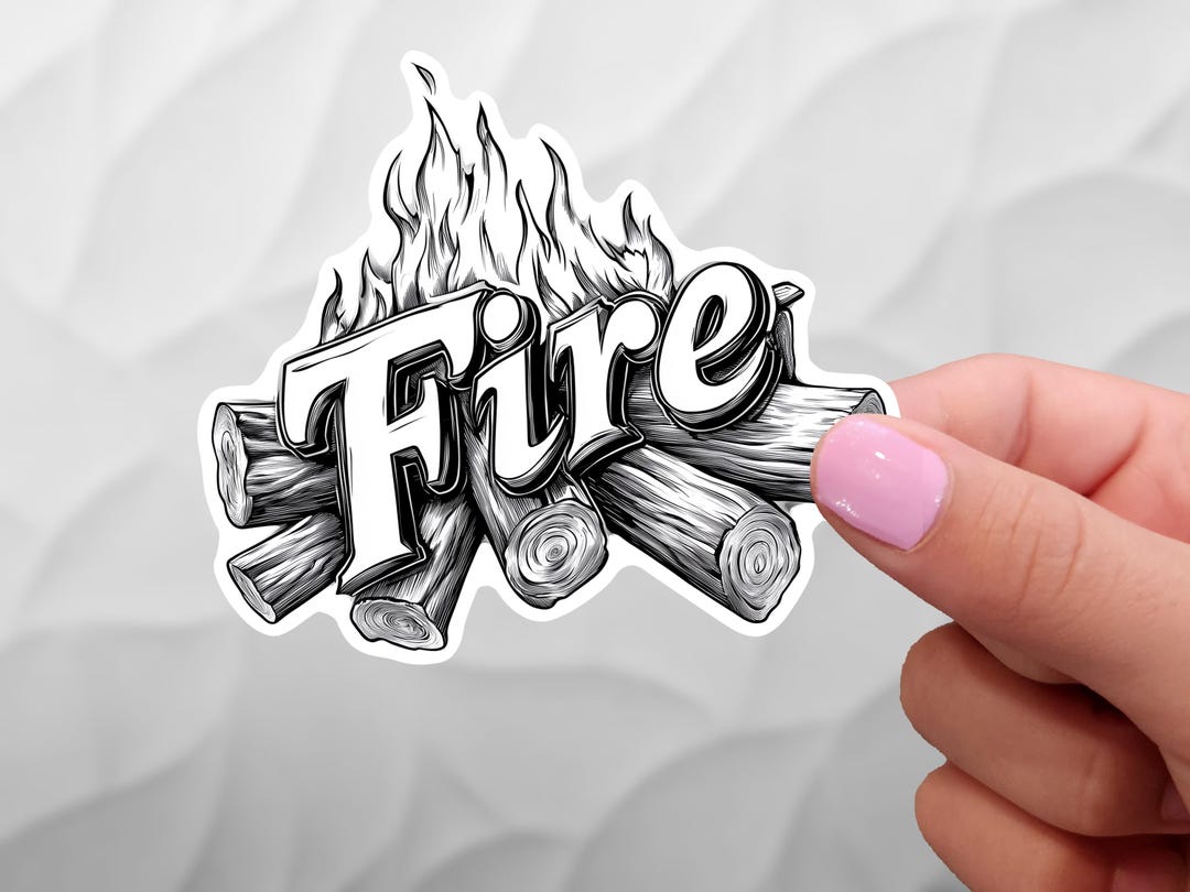 Fir Real Sticker Fire Sticker - Etsy