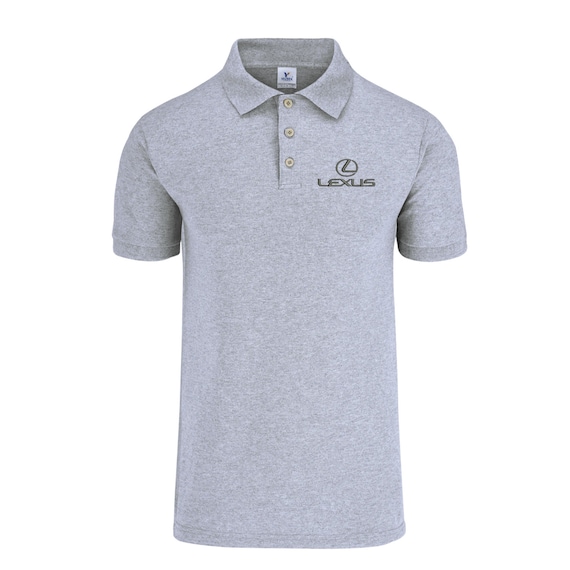 Polo Shirt Lexus Logo Short Sleeve Fitted Slim Fit Cotton