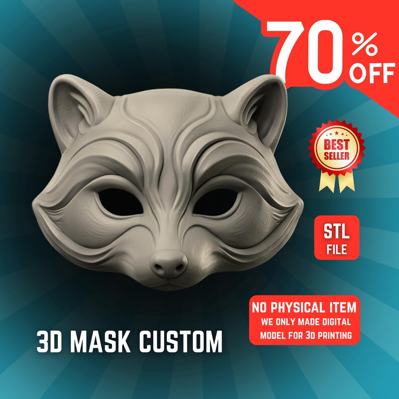 Custom 3D Printable Mask Design | Cosplay & Costume Digital Files (STL ...