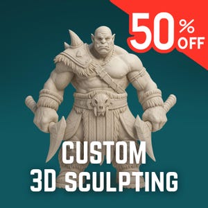 3D Modeling Commision for Printing | Custom Character Sculpt, Miniatures, Anime, Bobblehead, Figurine | STL, 3MF, OBJ, BLEND