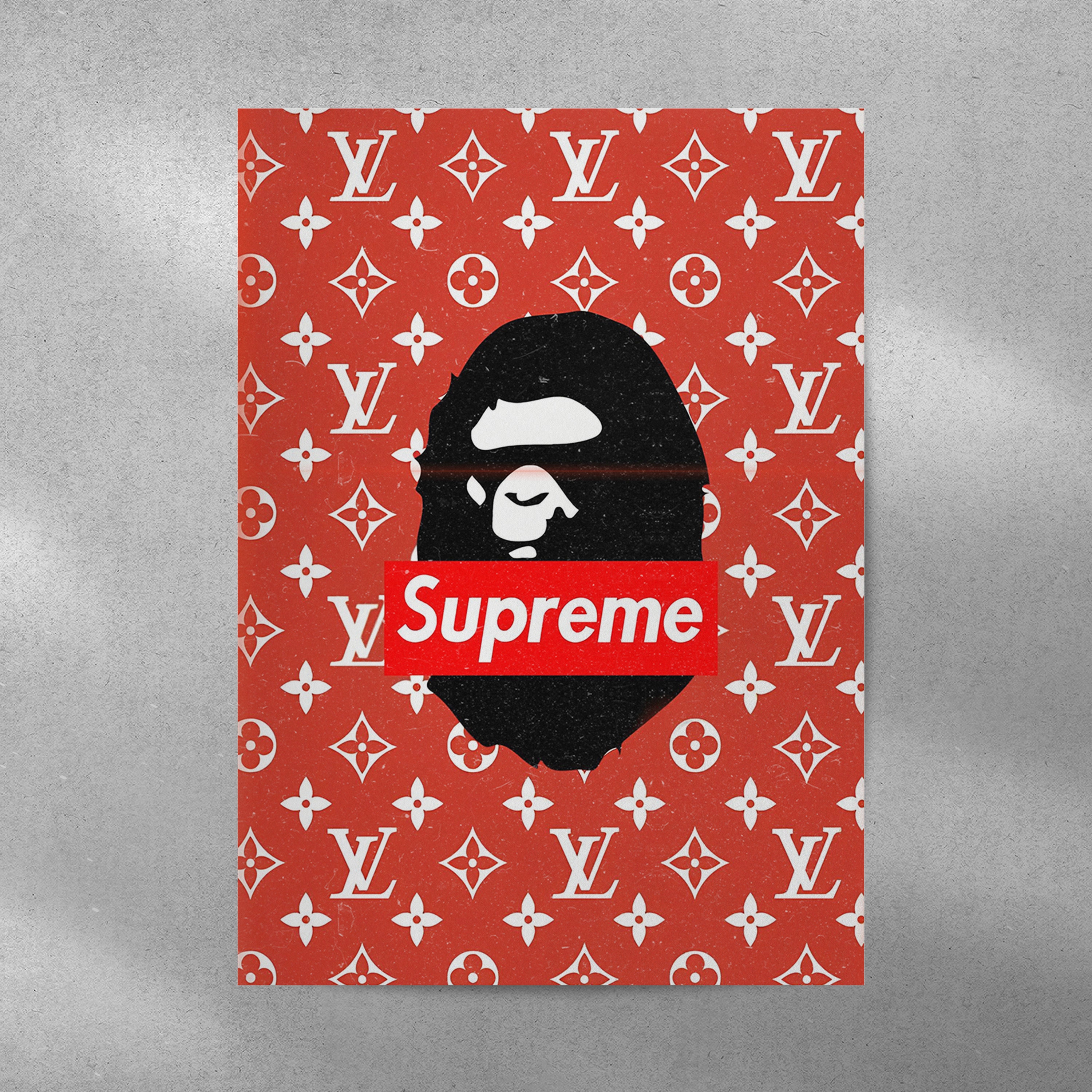 Bape x supreme x louis vuitton sales