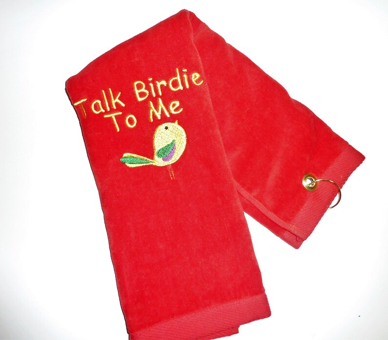 Golf Towel Women's Golf Towel Funny Golf Towel Birdie Etsy