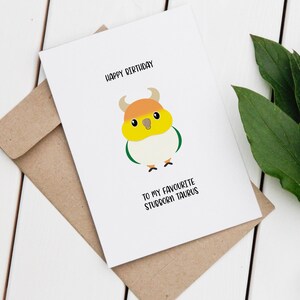 Taurus | Star Sign | Zodiac Sign | Caique| Kawaii | Handmade Card | Greeting Card | Bird | Birthday | Pun Card | Astrology