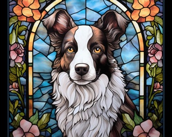 Border Collie Large Refrigerator Magnet  Free US Shipping