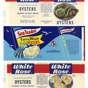 20 Different Vintage Fish Cannery Labels image 3