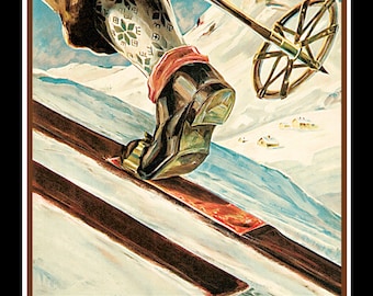 Norway Vintage Travel Poster Large Refrigerator Magnet Free US Shipping