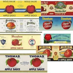 11 Vintage Fruit Cannery Labels image 1