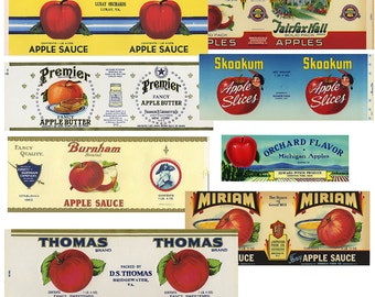 11 Vintage Fruit Cannery Labels
