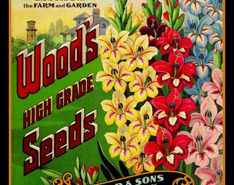 Vintage Seed Catalogue Cover Large Refrigerator Magnet Richmond Virginia