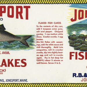 20 Different Vintage Fish Cannery Labels image 5