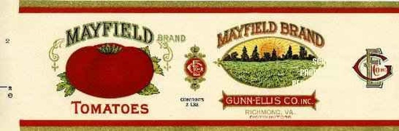 10 Different Tomato Can Labels Set 1 - Etsy