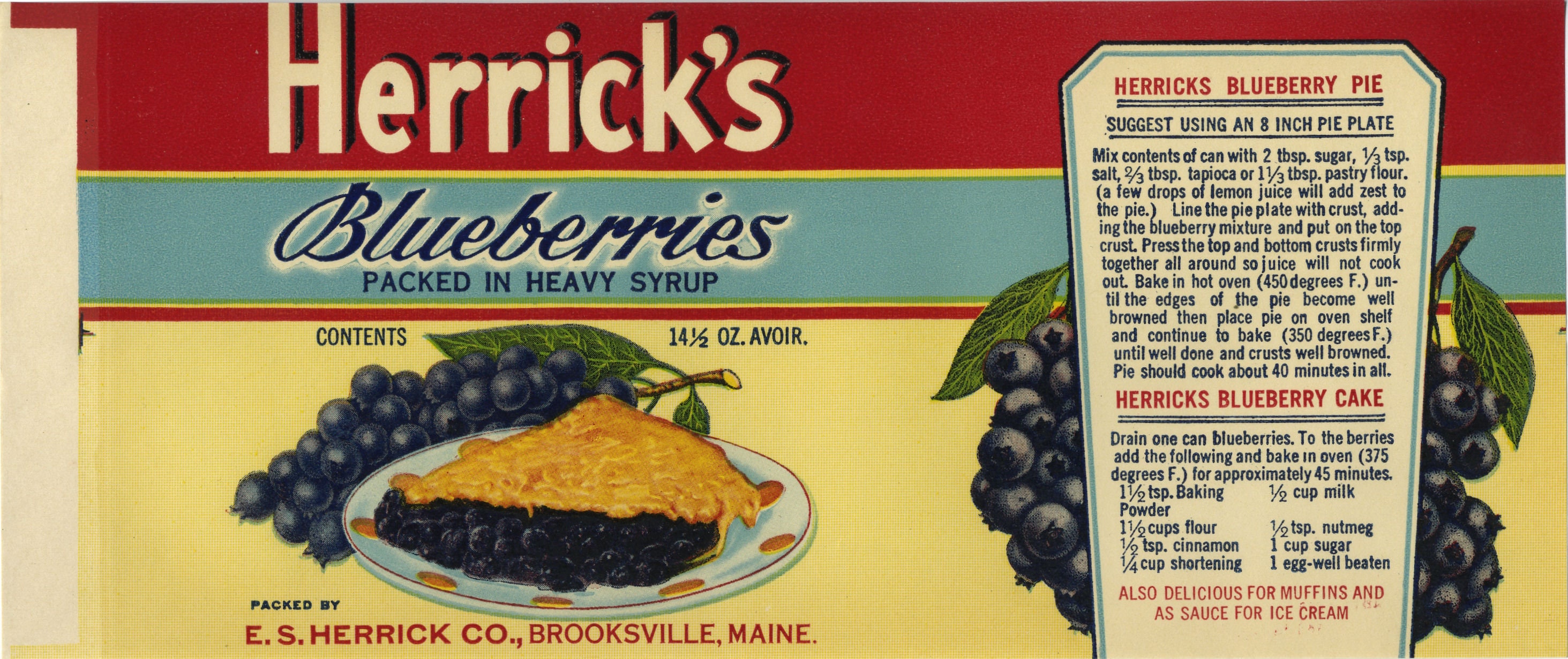 Nine Different Blueberry Can Labels - Etsy