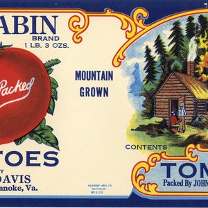 10 Different Tomato Can Labels Set 1 - Etsy
