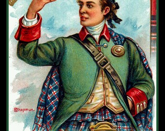 Scottish Toast Large Refrigerator Magnet Free US Shipping