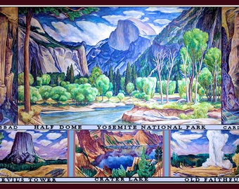 Yosemite National Park Large Refrigerator Magnet  Free US Shipping