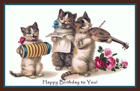 happy birthday cats singing cats sing happy birthday... Happy Birthday Cats Singing