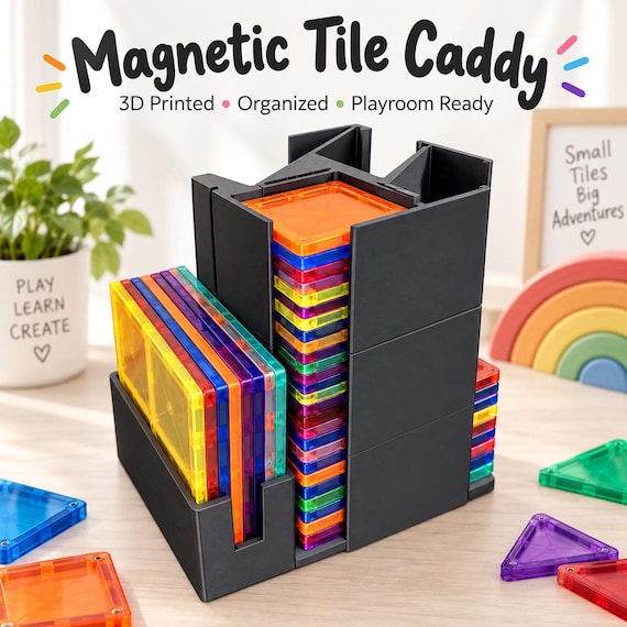Magnetic Tile Caddy