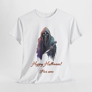 Grim Reaper Halloween Tee, Scary Halloween Unisex Shirt, Spooky Halloween T-Shirt, Costume Party Top, Death Halloween Apparel