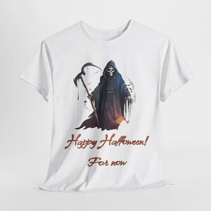 Grim Reaper Halloween Tee, Scary Halloween Unisex Shirt, Spooky Halloween T-Shirt, Costume Party Top, Death Halloween Apparel