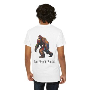 Bigfoot Myth Unisex Tee, Sasquatch Shirt, Cryptozoology Gift, Funny Legend T-Shirt, Outdoors Apparel