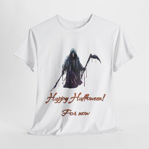 Grim Reaper Halloween Tee, Scary Halloween Unisex Shirt, Spooky Halloween T-Shirt, Costume Party Top, Death Halloween Apparel