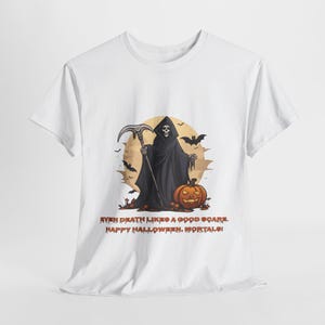 Grim Reaper Halloween Tee, Scary Halloween Unisex Shirt, Spooky Halloween T-Shirt, Costume Party Top, Death Halloween Apparel