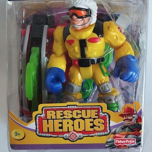 Rescue Heroes Extreme Al Pine Artic Hero Figura de ação Fisher-Price lacrada