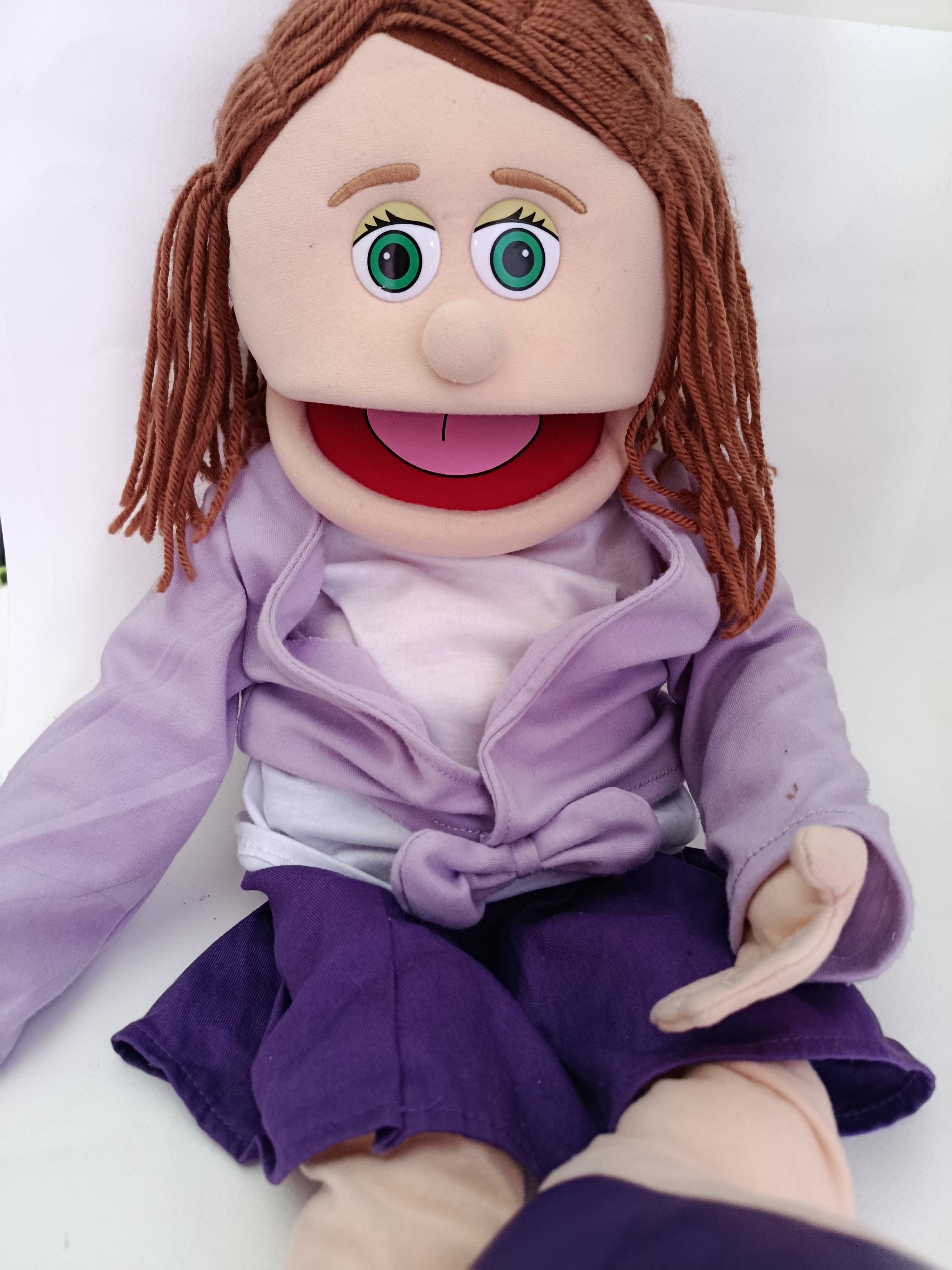 Silly Puppets – Marionnette Squelette Phosphorescent 35,6 Cm – Bouche Mobile – Accessoire Imaginatif Dès 3 Ans