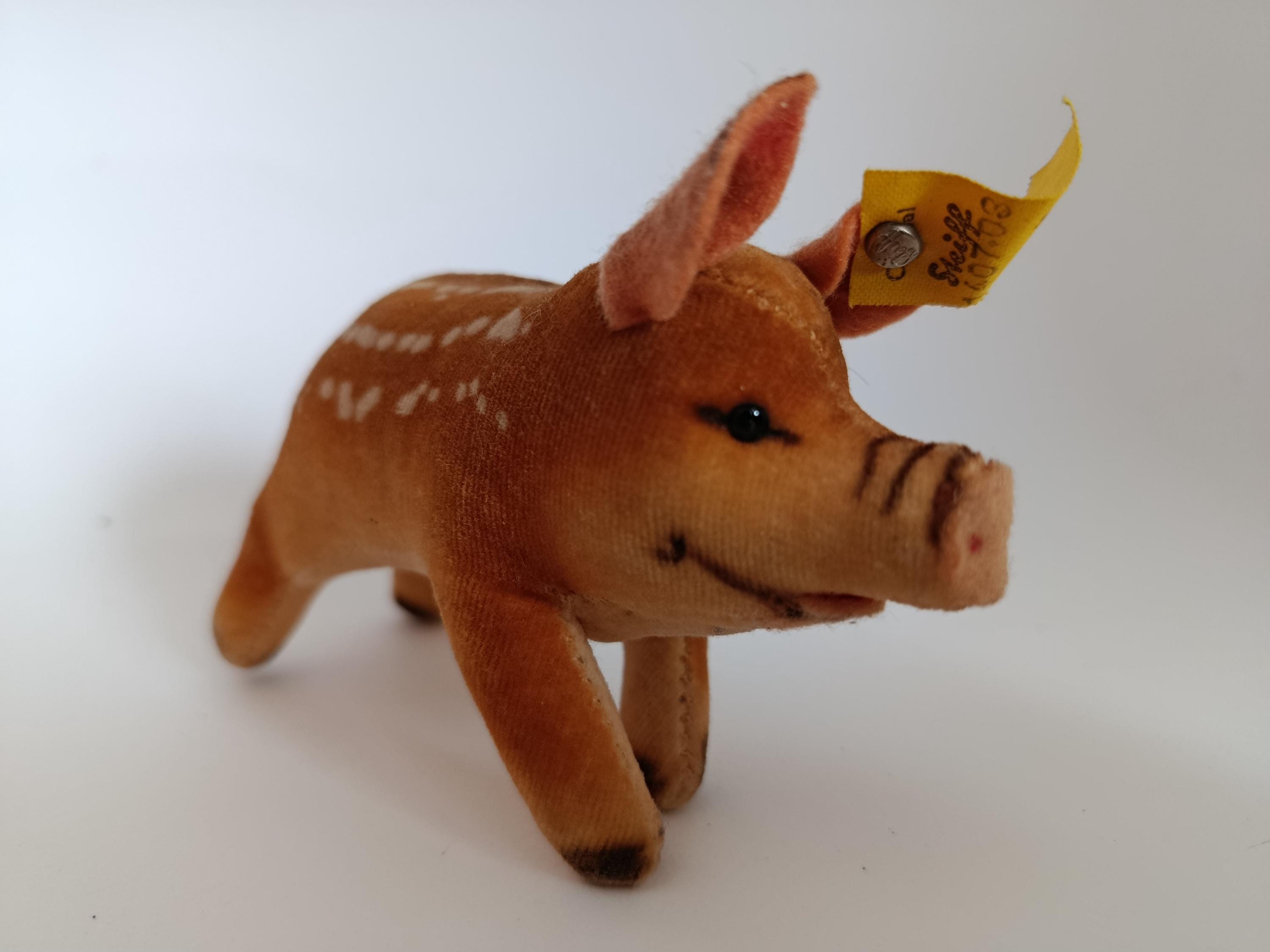 Vintage Steiff Pig - Etsy