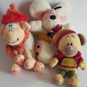 Diddl Lotto di 3 Peluche Diddl e Amici Pimboli Vanillivi di Thomas Goletz
