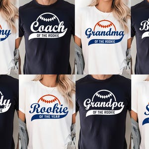 Rookie of the Birthday Shirt, Baseball First Birthday Boy Tee, Rookie Birthday Family Shirt, Baseball Theme Party Tee, Baseball Mom T-Shirt