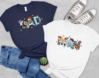 Toy Story Dad and Mom Shirt | Disney Mom and Dad Shirt | Family Matching Mother's Day Tee | Dad Mom Couple Tee | Father's Day Shirt