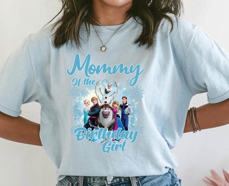 Custom Frozen Birthday Shirt, Disney Frozen Shirt, Elsa Birthday Shirt, Custom Birthday Shirt, Custom Elsa Shirt, Family Birthday Shirt image 5