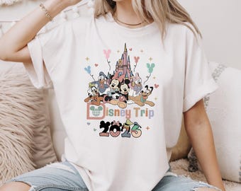My First Disney Trip T-Shirt | Disney World Trip 2026 Sweatshirt | First Disneyland Trip Tee | Disney Family Trip | Mickey Minnie Disney Tee