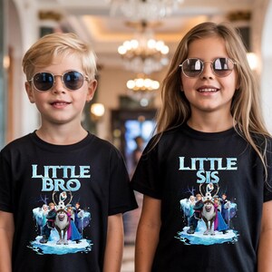 Camiseta a juego para la familia Frozen, camiseta Frozen para mamá y papá, camiseta familiar Frozen, personajes Frozen, camiseta familiar Frozen, camiseta a juego Disney Frozen imagen 5