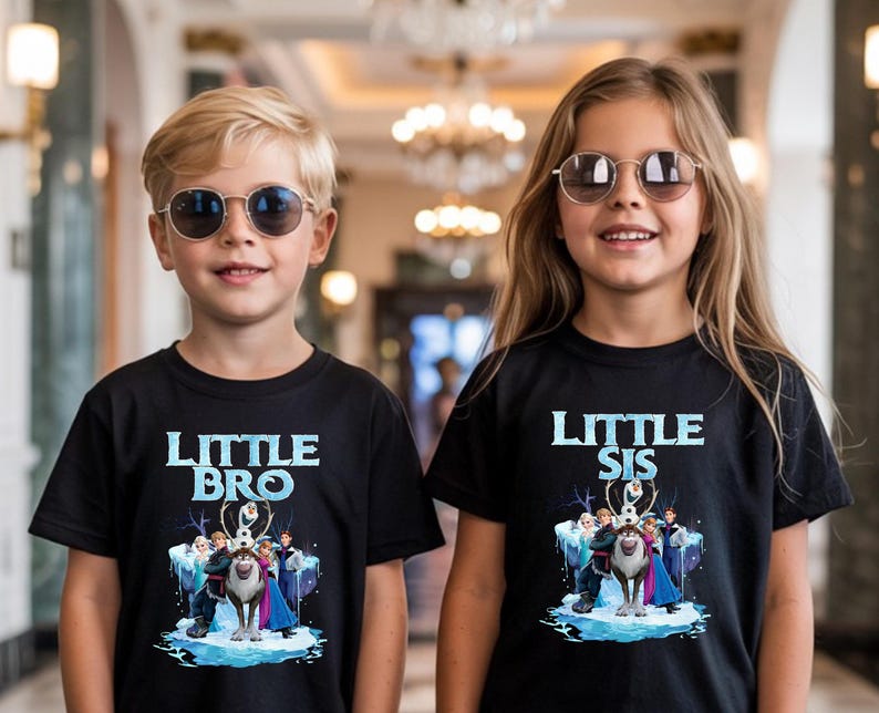Camiseta a juego para la familia Frozen, camiseta Frozen para mamá y papá, camiseta familiar Frozen, personajes Frozen, camiseta familiar Frozen, camiseta a juego Disney Frozen imagen 5