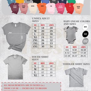 a poster with a bunch of different types of shirts