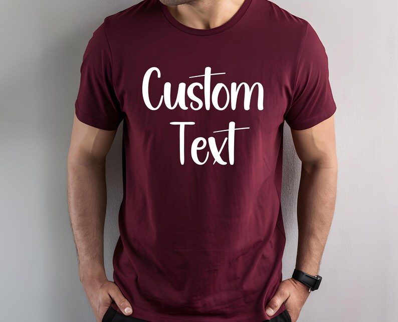 Custom Shirt | Personalized Text Shirt | Customize Your Own Tee | Make ...