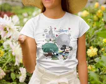 Run Disney Mickey and Friends Marathon Weekend T-Shirt | Every Mile Is Magic Retro Tee | Disney Epcot Runner Family Vacation Gift