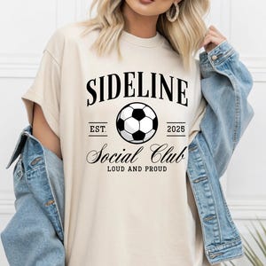 Soccer Social Club Shirt, Soccer Mom Tee, Sideline Social Club Tee, Cute Soccer Mama Shirt, Mother’s Day Gift, Soccer Mom Outfit, Mom Gifts