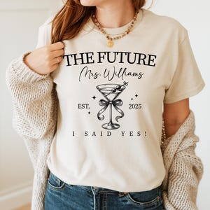 Future Mrs Shirt | Custom Bride Shirt | Engagement Gift | Bride to Be Gift | Fiance Gift for Her | Engaged Shirt | Engagement Party